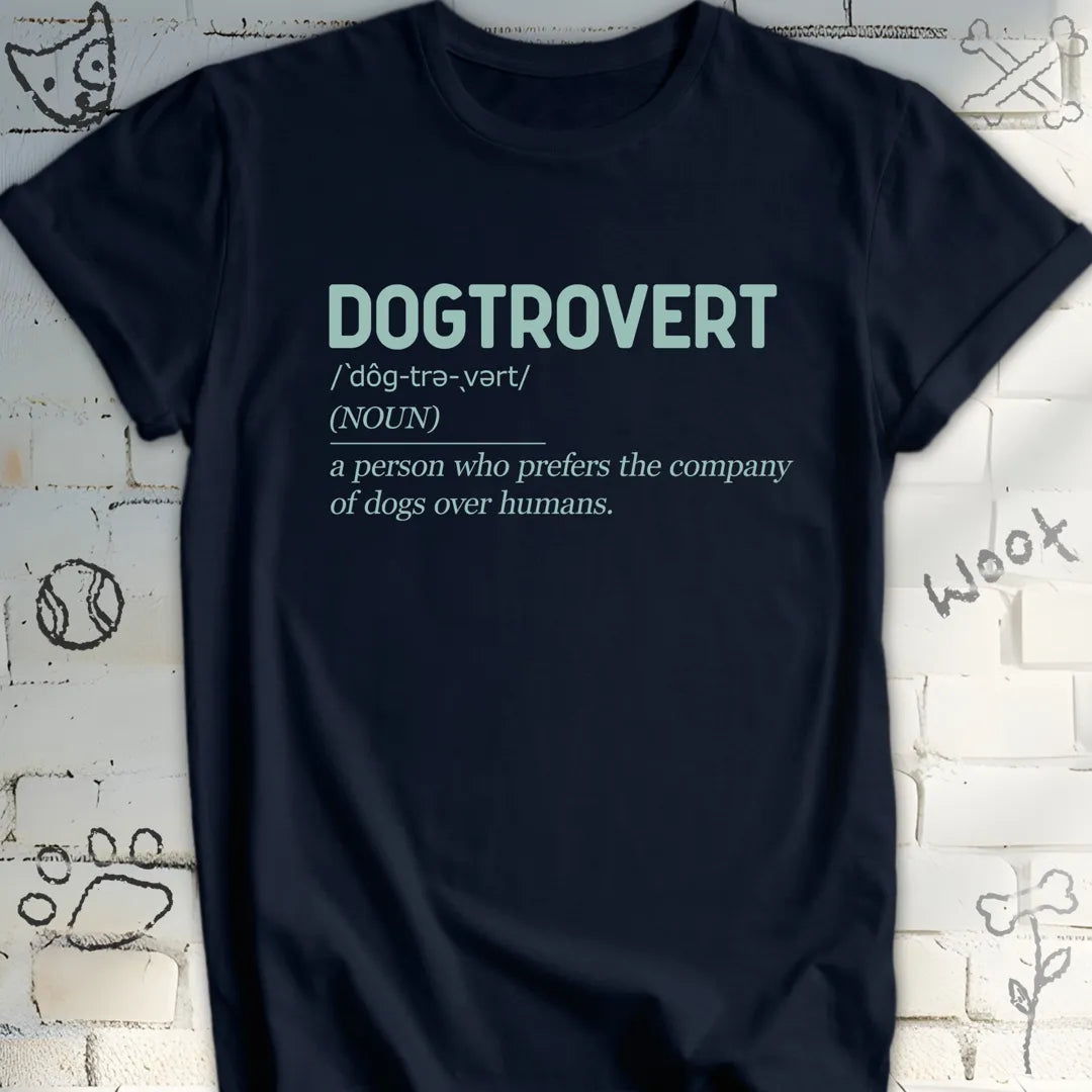 Dogtrovert Definition Tshirt – For Solopaws Time