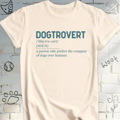 Dogtrovert Definition Tshirt – For Solopaws Time