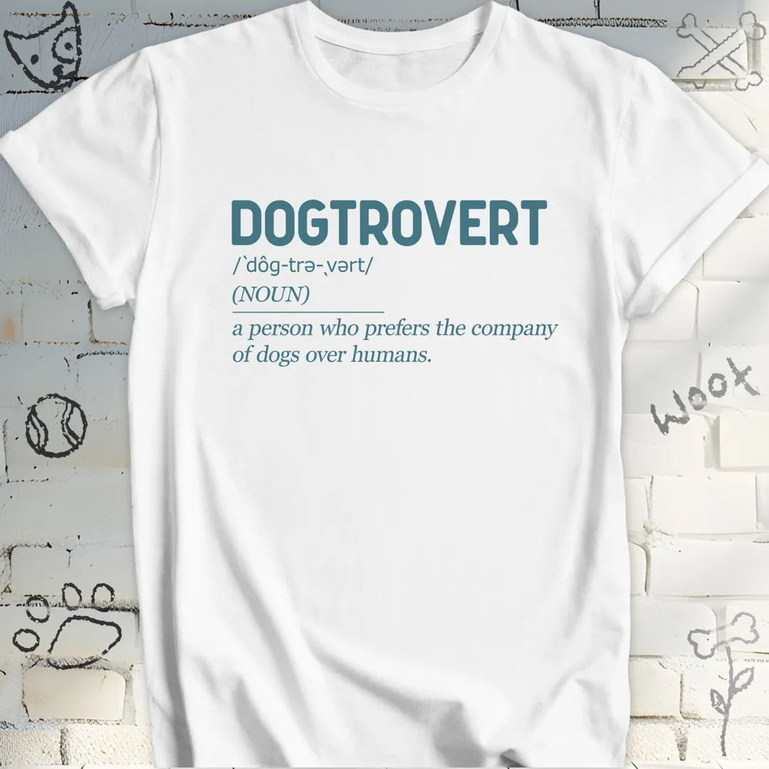 Dogtrovert Definition Tshirt – For Solopaws Time