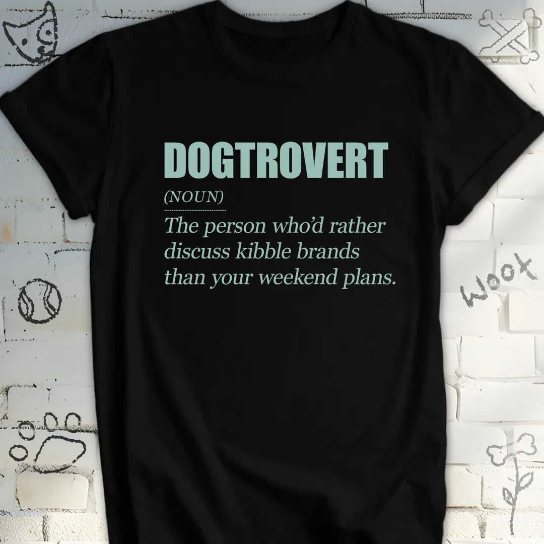 Dogtrovert Definition Tee – Living the Dog Life