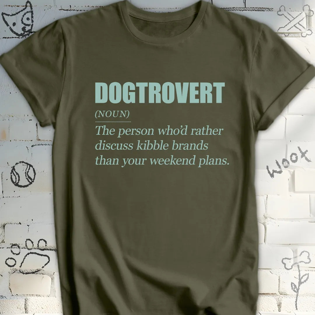 Dogtrovert Definition Tee – Living the Dog Life