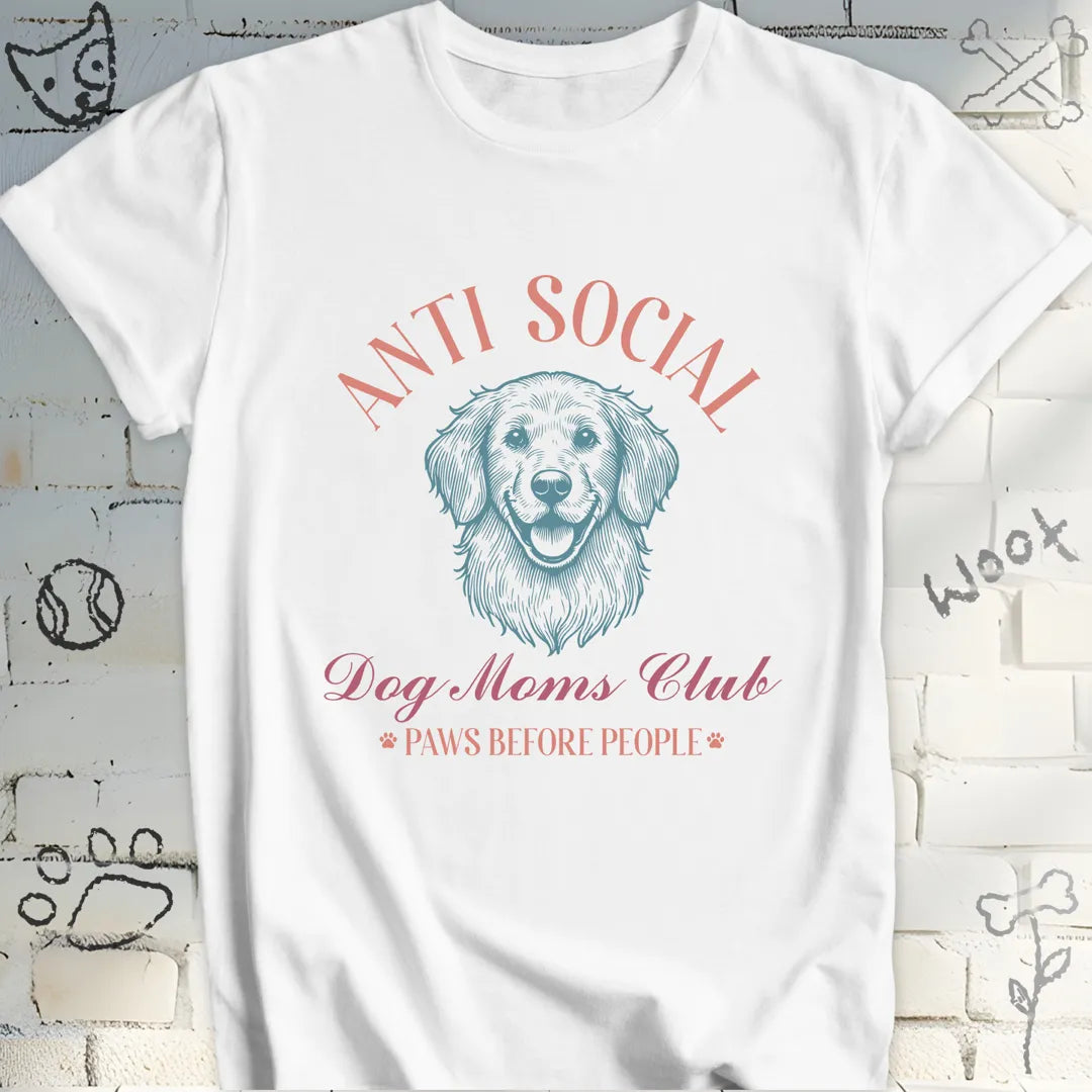 Anti Social Dog Mom's Club T-Shirt