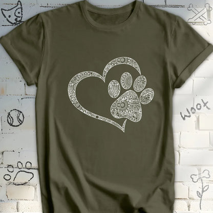 I Heart My Dog Mandal T-Shirt