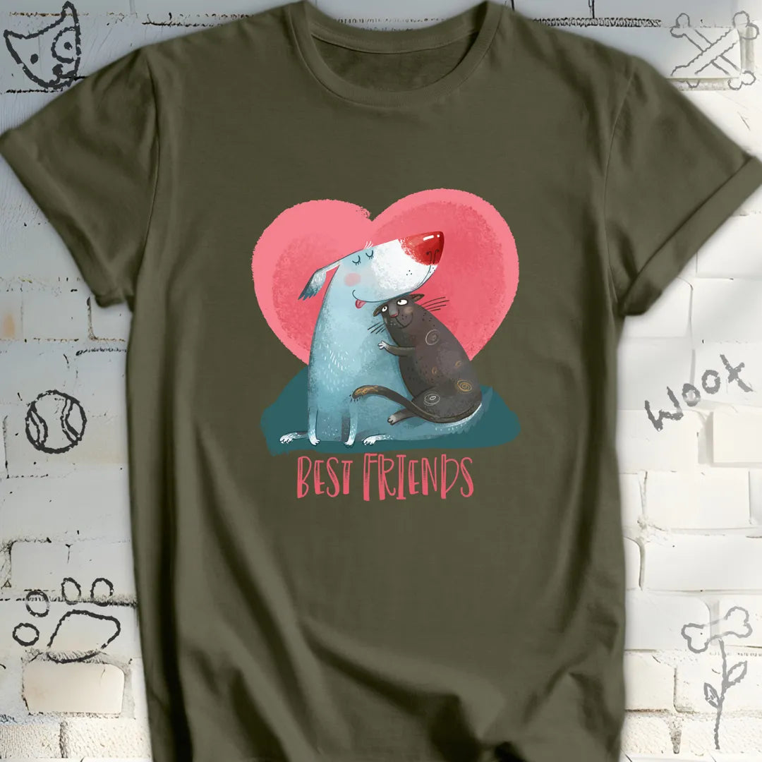 Best Friends Dod and Cat T-Shirt