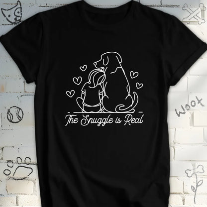 The Snuggle Is Real  Dog Lover T-Shirt