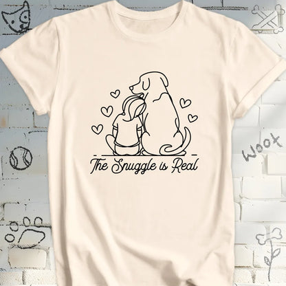 The Snuggle Is Real  Dog Lover T-Shirt