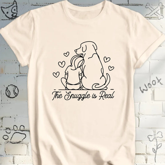 The Snuggle Is Real  Dog Lover T-Shirt