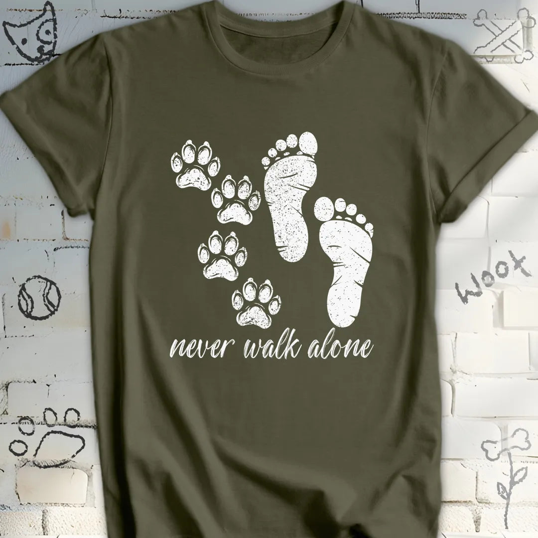 Never Walk Alone Dog Lover T-Shirt