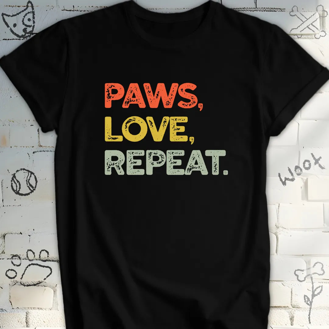 Paws, Love, Repeat Dog T-shirt