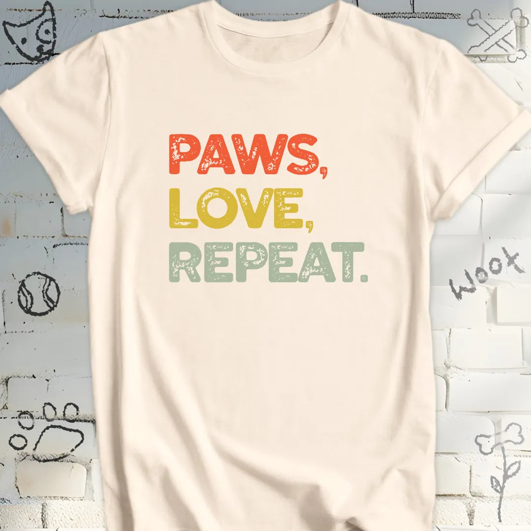 Paws, Love, Repeat Dog T-shirt